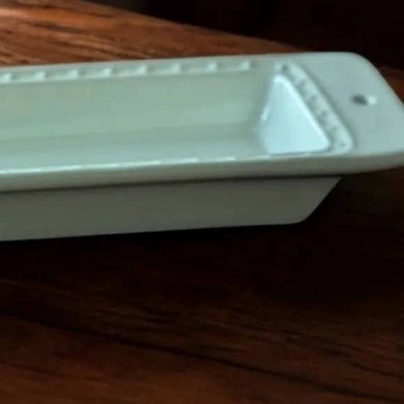 Nora Fleming Cream Pearl Dot serving Tray - Picture 3 of 12